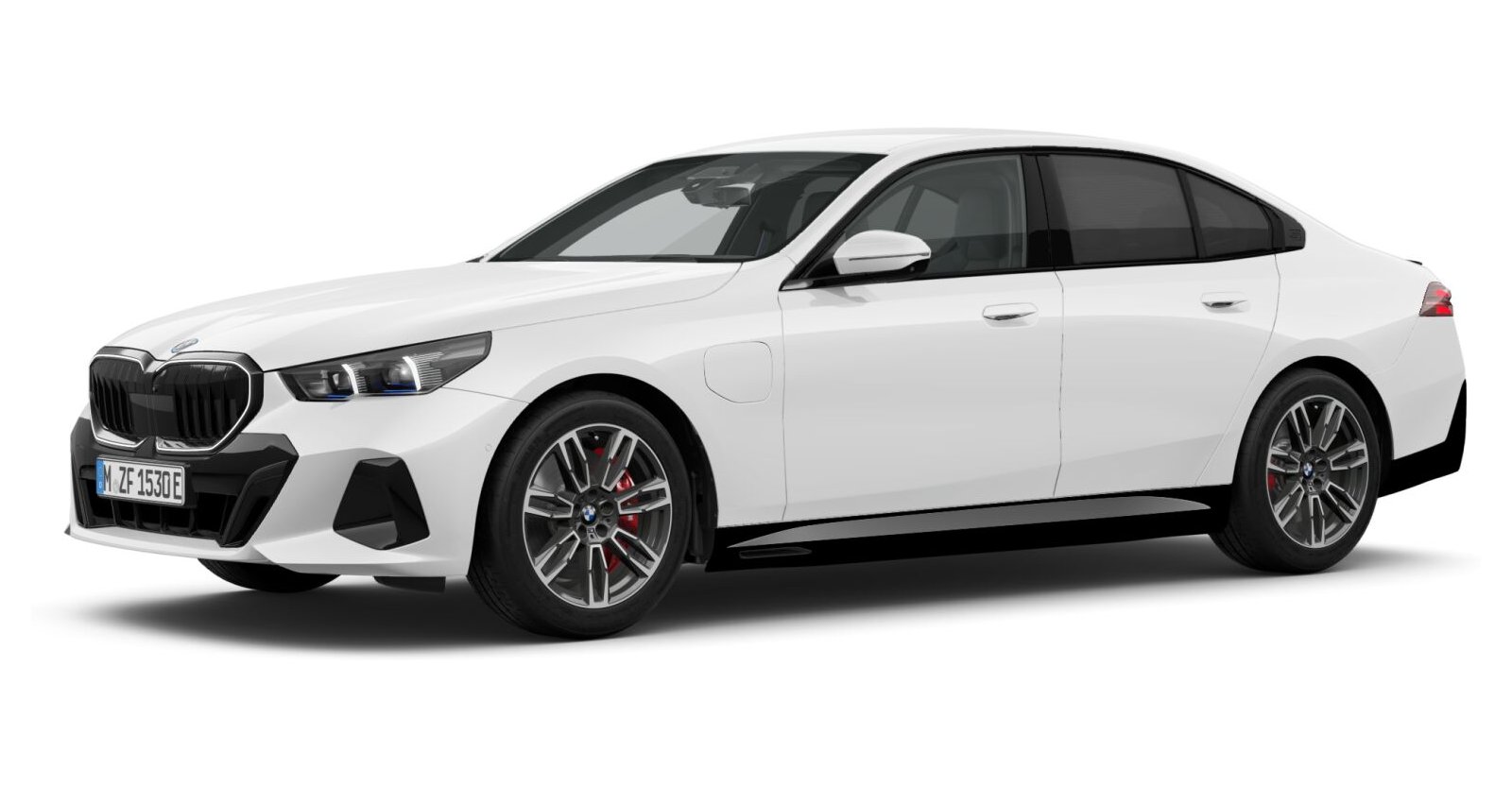 BMW BMW 5er in Weiß von vorne BMW BMW 5er in Weiß von vorne