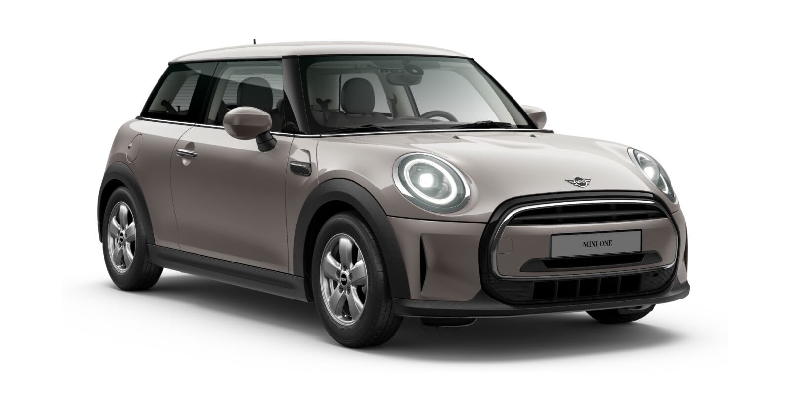 MINI One 3-Türer in Grau von vorne MINI One 3-Türer in Grau von vorne