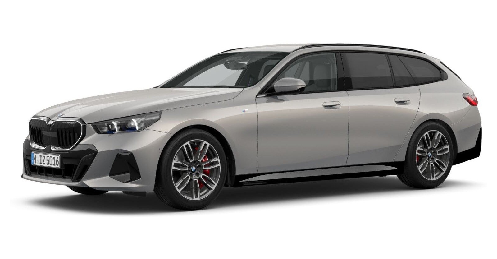 BMW 520d Touring in Grau von vorne BMW 520d Touring in Grau von vorne