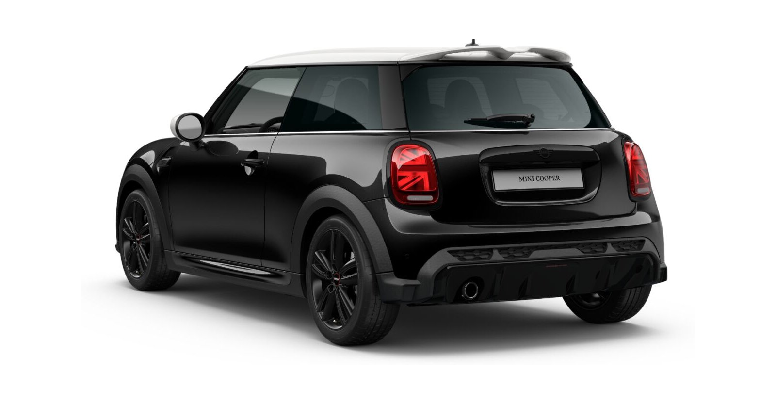 MINI MINI 3-Türer in Schwarz von hinten MINI MINI 3-Türer in Schwarz von hinten