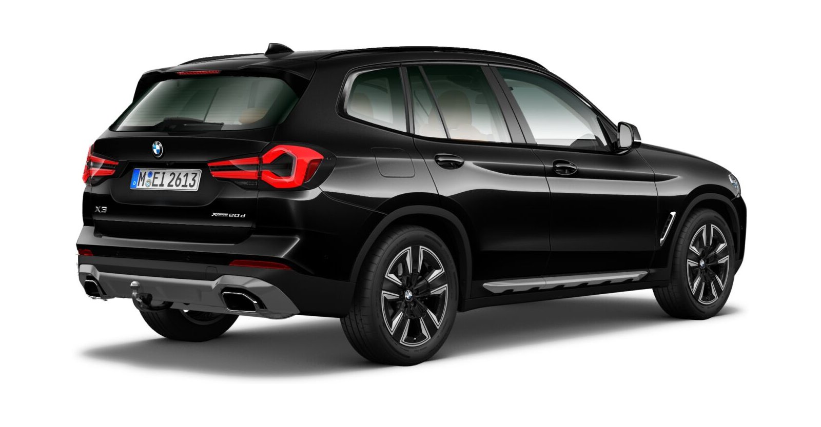 BMW BMW X in Schwarz von hinten BMW BMW X in Schwarz von hinten