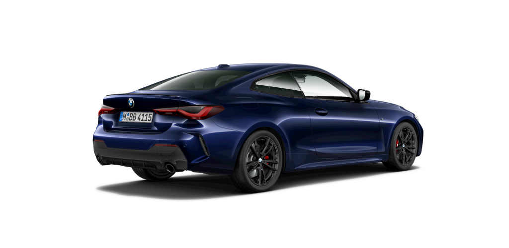 BMW BMW 4er in Blau von hinten BMW BMW 4er in Blau von hinten