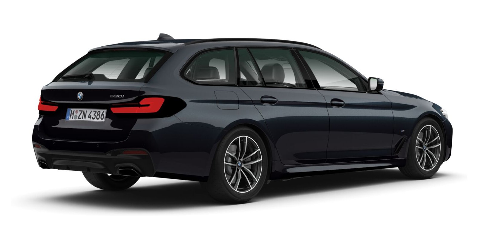 BMW BMW 5er in Schwarz von hinten BMW BMW 5er in Schwarz von hinten