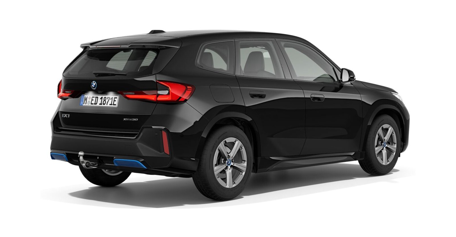 BMW BMW I in Schwarz von hinten BMW BMW I in Schwarz von hinten
