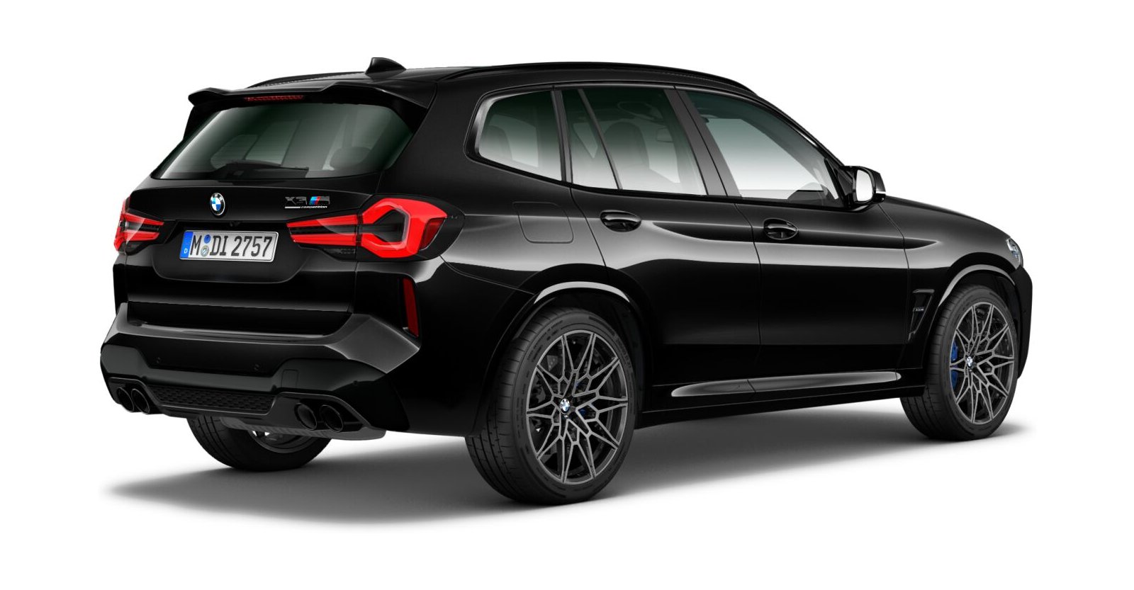 BMW BMW M in Schwarz von hinten BMW BMW M in Schwarz von hinten