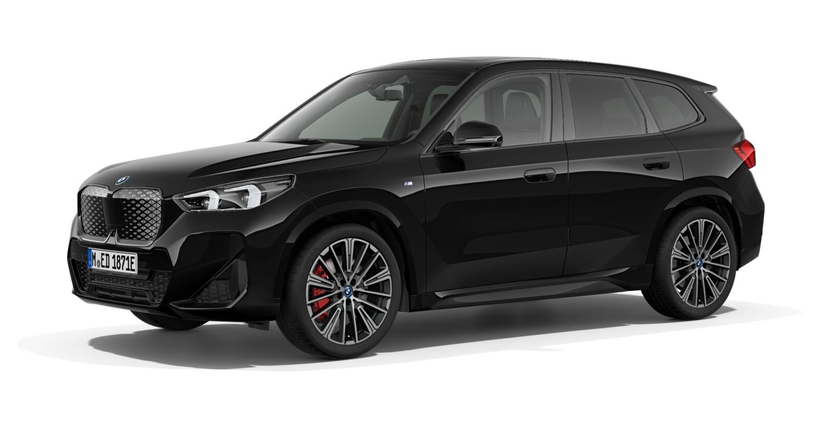 BMW BMW I in Schwarz von vorne BMW BMW I in Schwarz von vorne