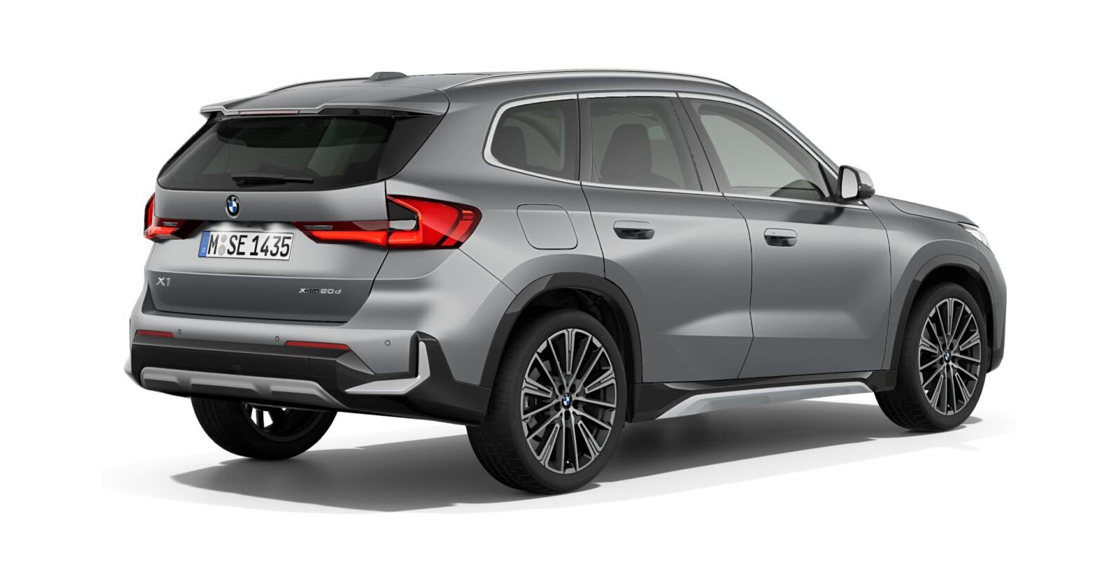 BMW BMW X in Grau von hinten BMW BMW X in Grau von hinten