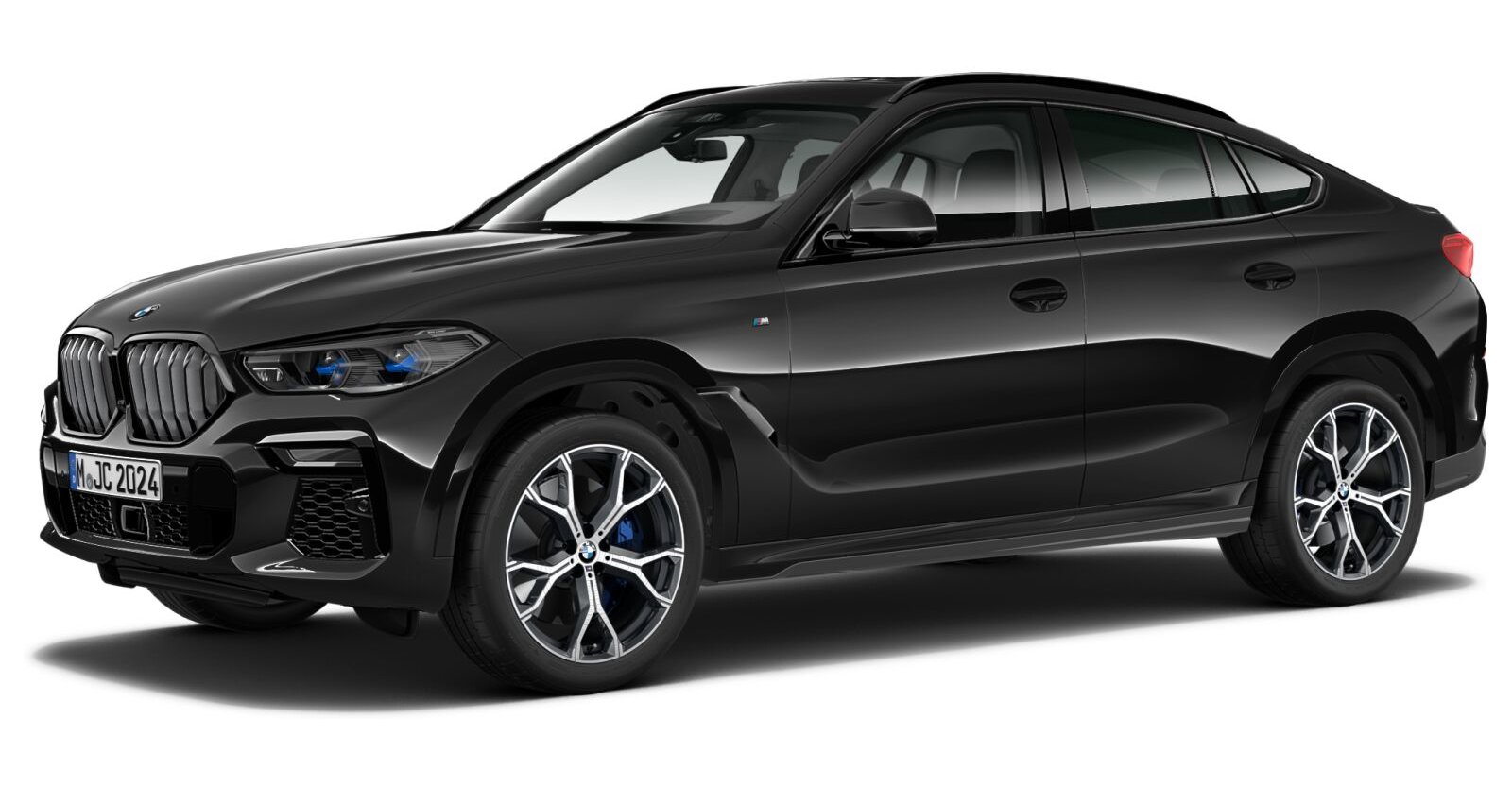 BMW X6 xDrive30d in Schwarz von vorne BMW X6 xDrive30d in Schwarz von vorne