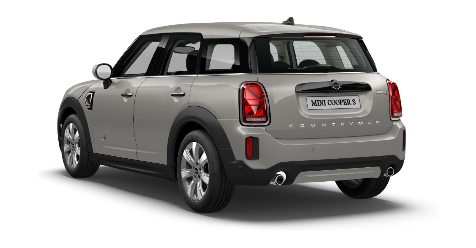 MINI MINI Countryman in Silber von hinten MINI MINI Countryman in Silber von hinten