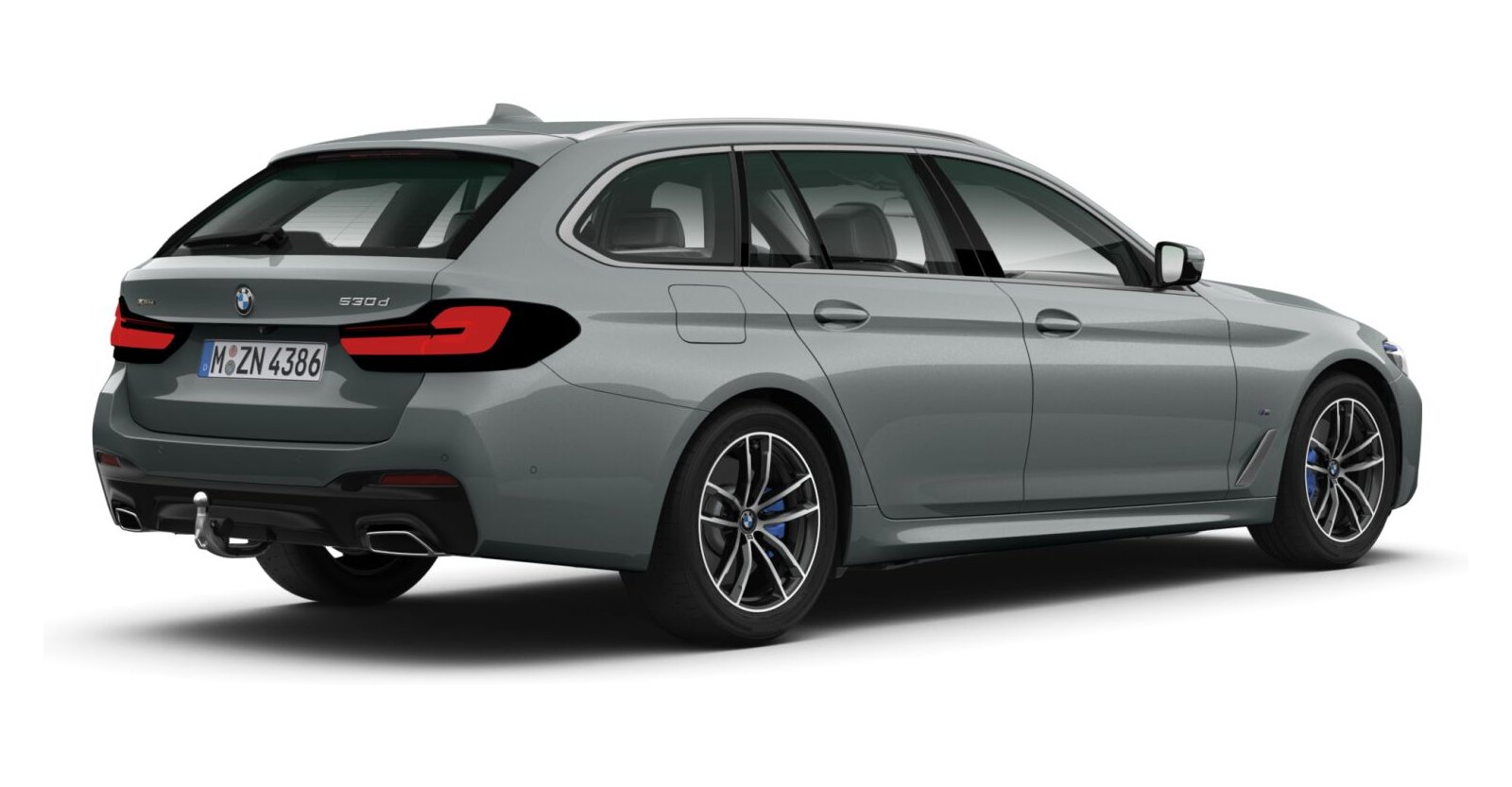 BMW BMW 5er in Grau von hinten BMW BMW 5er in Grau von hinten