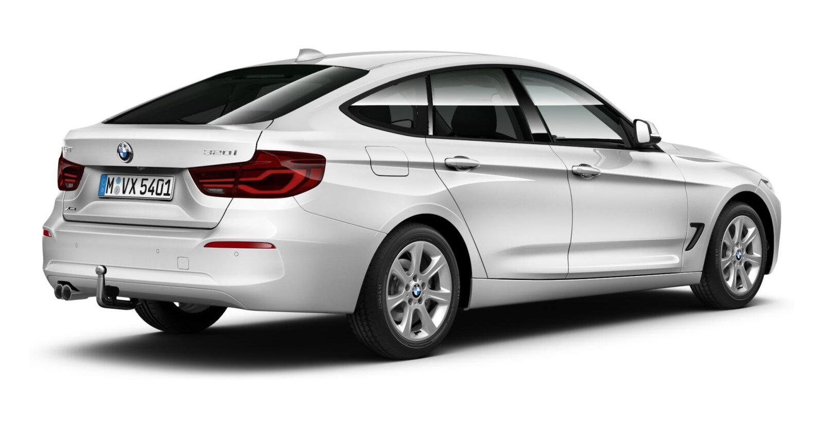 BMW BMW 3er in Weiß von hinten BMW BMW 3er in Weiß von hinten