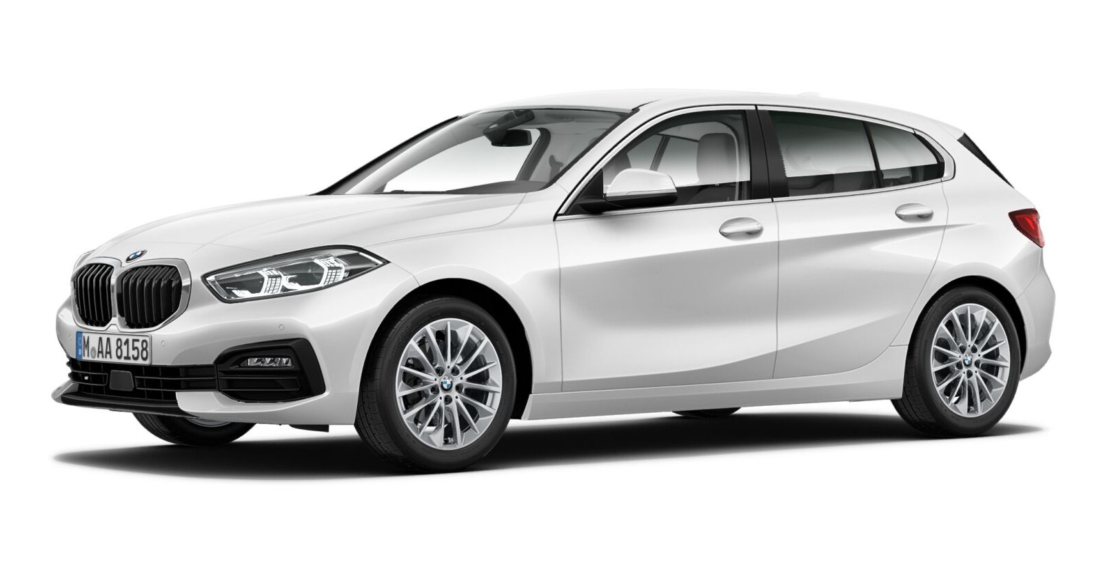 BMW BMW 1er in Weiß von vorne BMW BMW 1er in Weiß von vorne