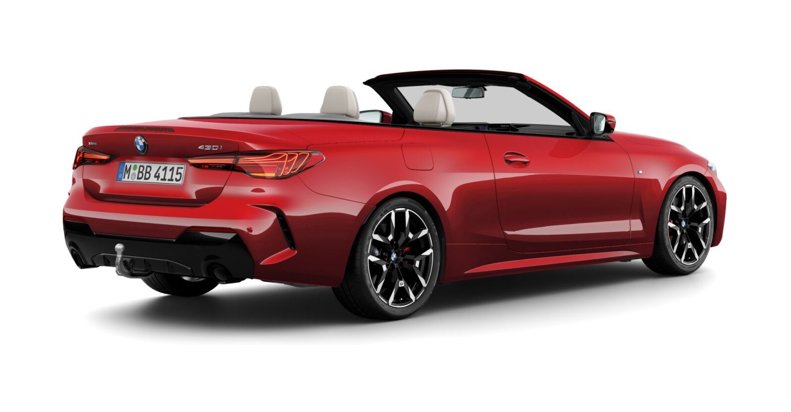 BMW BMW 4er in Rot von hinten BMW BMW 4er in Rot von hinten
