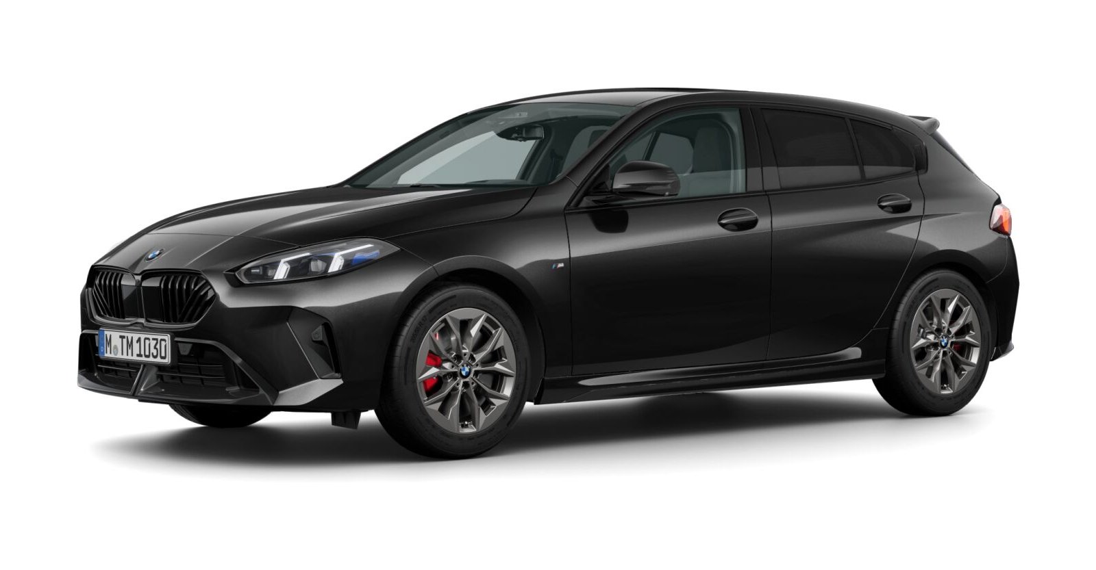 BMW BMW 1er in Schwarz von vorne