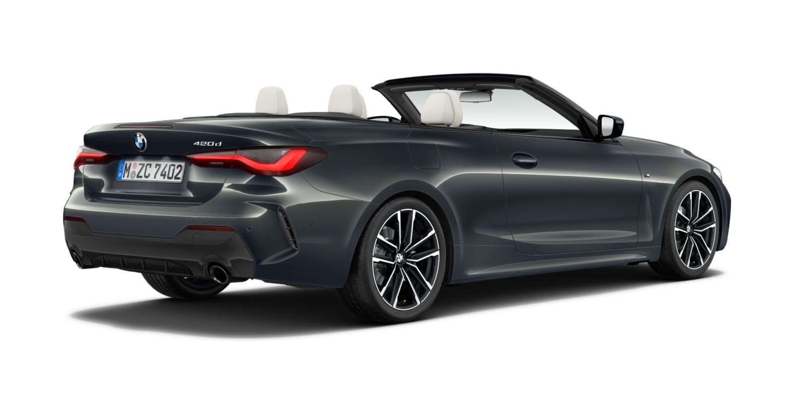 BMW BMW 4er in Grau von hinten