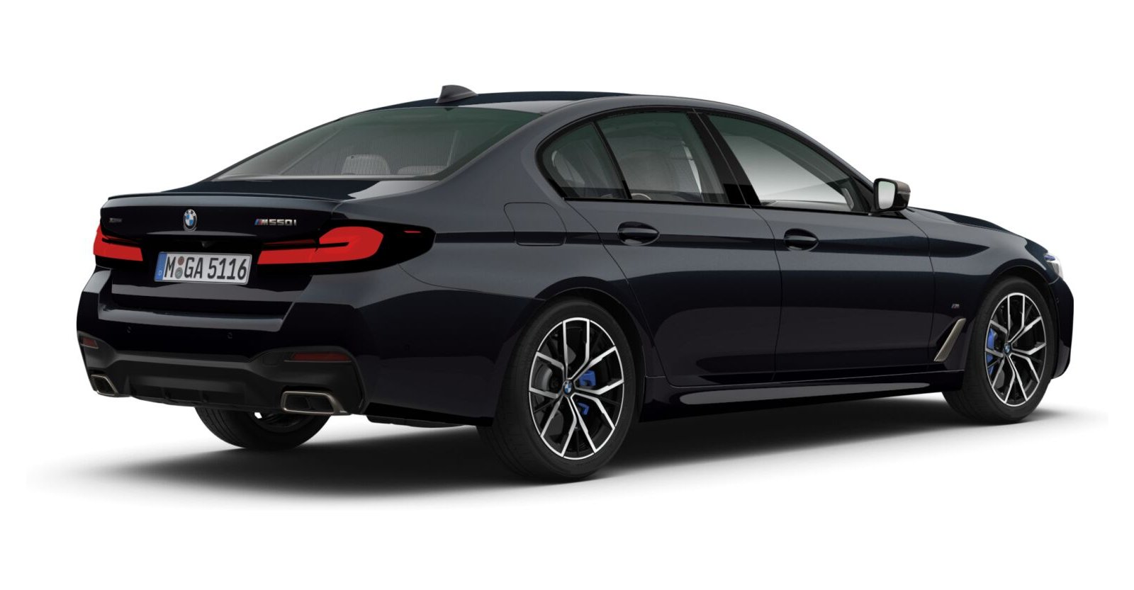 BMW BMW 5er in Schwarz von hinten BMW BMW 5er in Schwarz von hinten