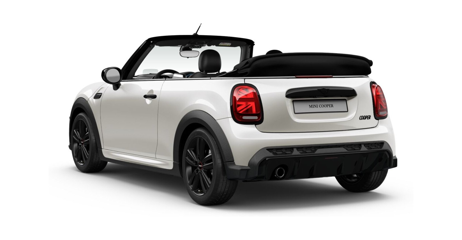 MINI MINI Cabrio in Weiß von hinten MINI MINI Cabrio in Weiß von hinten