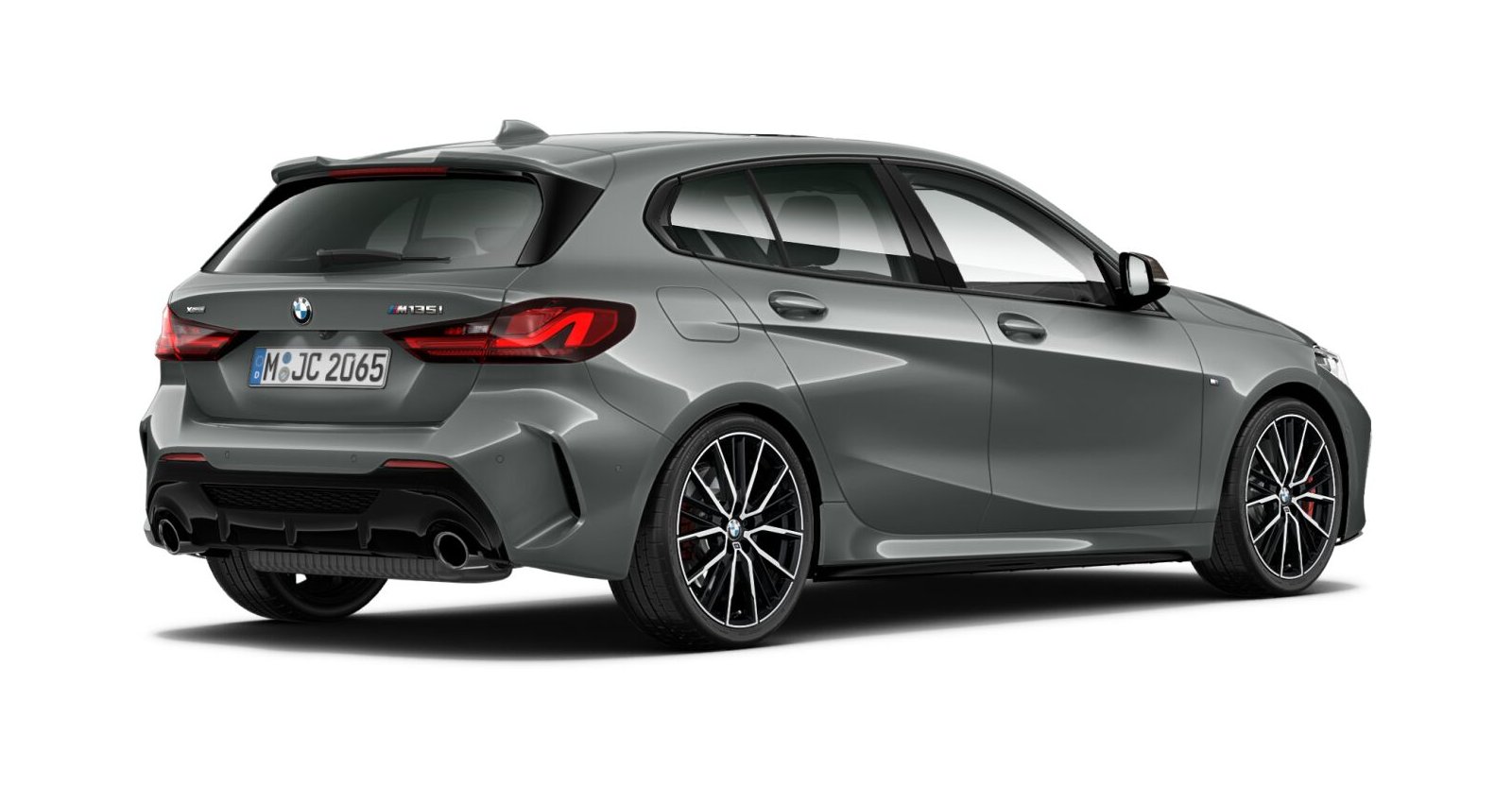 BMW BMW 1er in Grau von hinten BMW BMW 1er in Grau von hinten