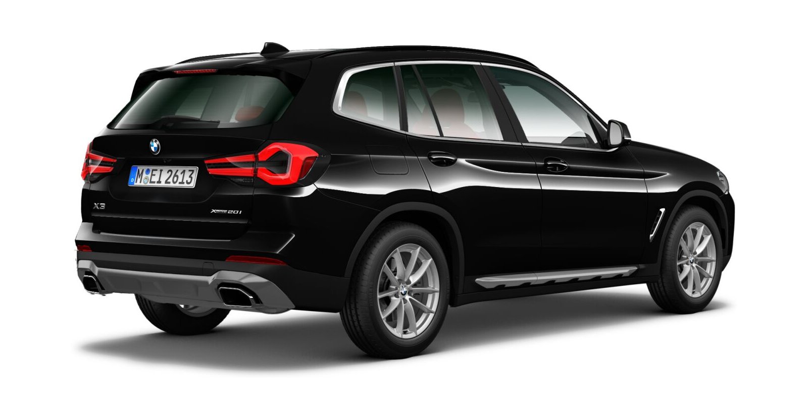 BMW BMW X in Schwarz von hinten BMW BMW X in Schwarz von hinten