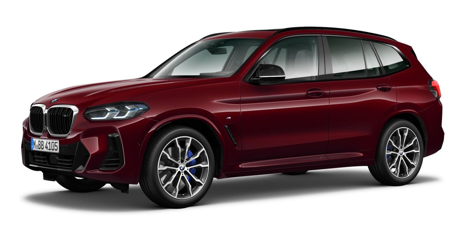 BMW X3 M40d in Rot von vorne BMW X3 M40d in Rot von vorne