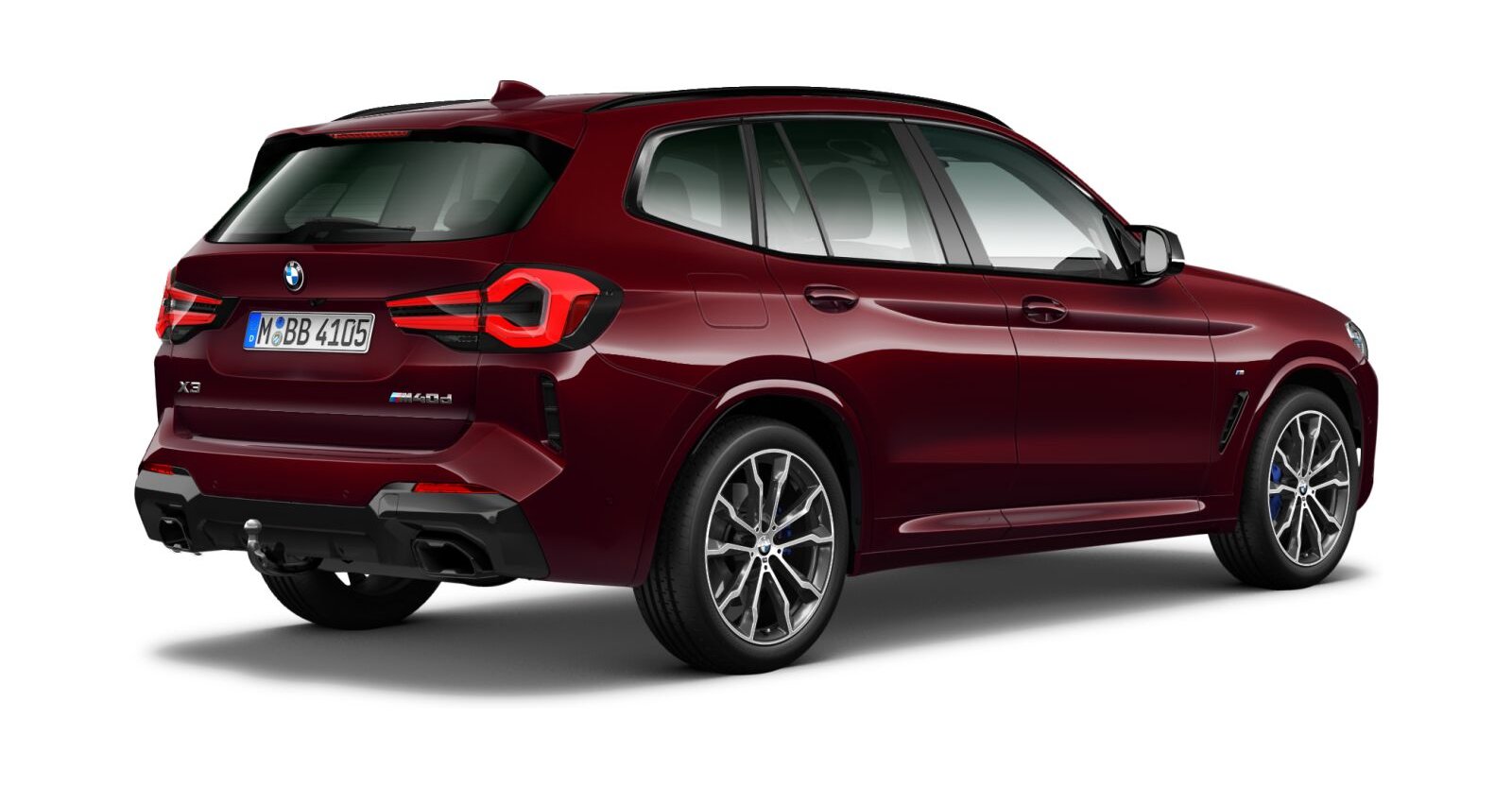 BMW BMW X in Rot von hinten BMW BMW X in Rot von hinten