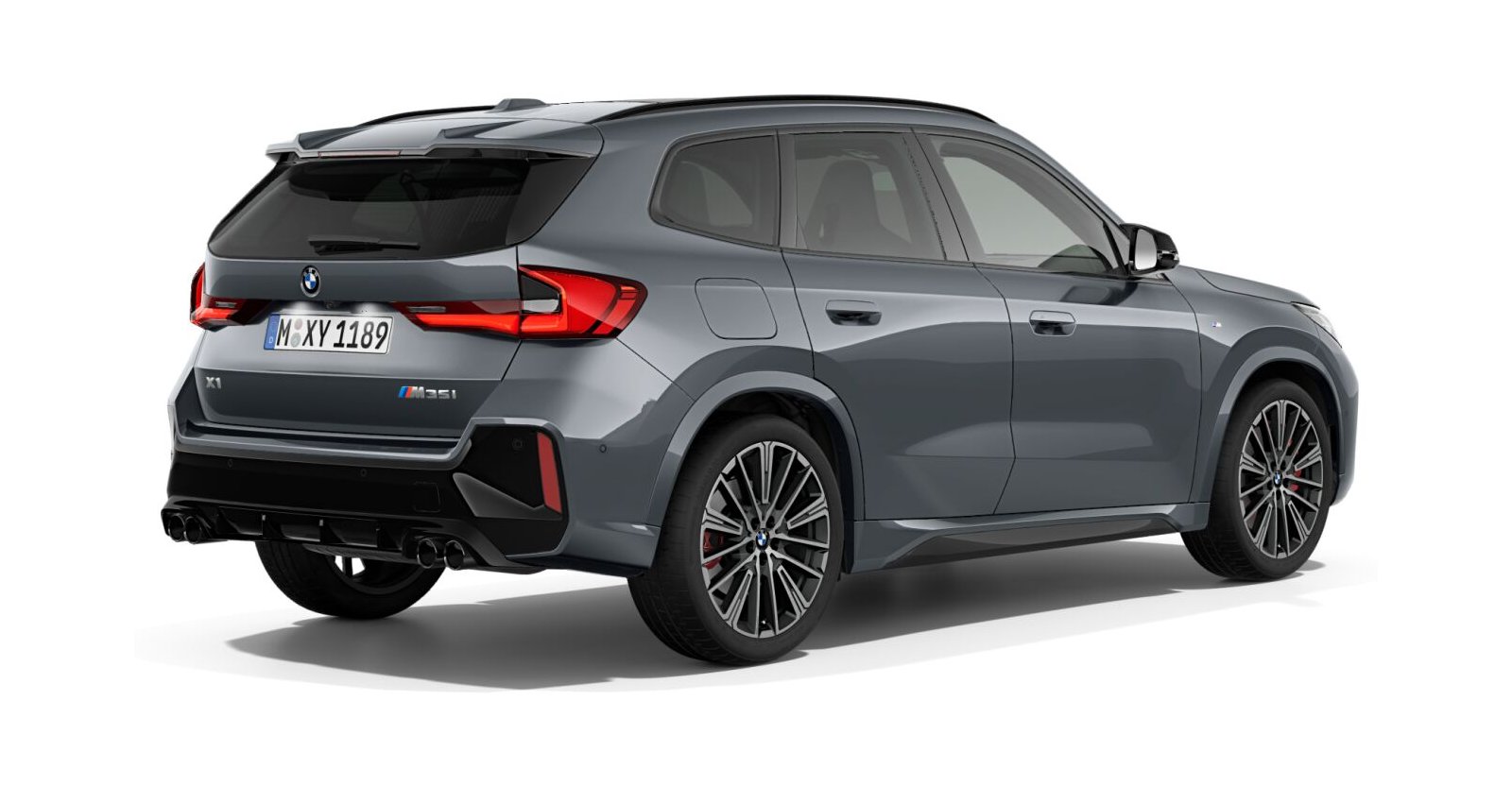 BMW BMW X in Grau von hinten BMW BMW X in Grau von hinten
