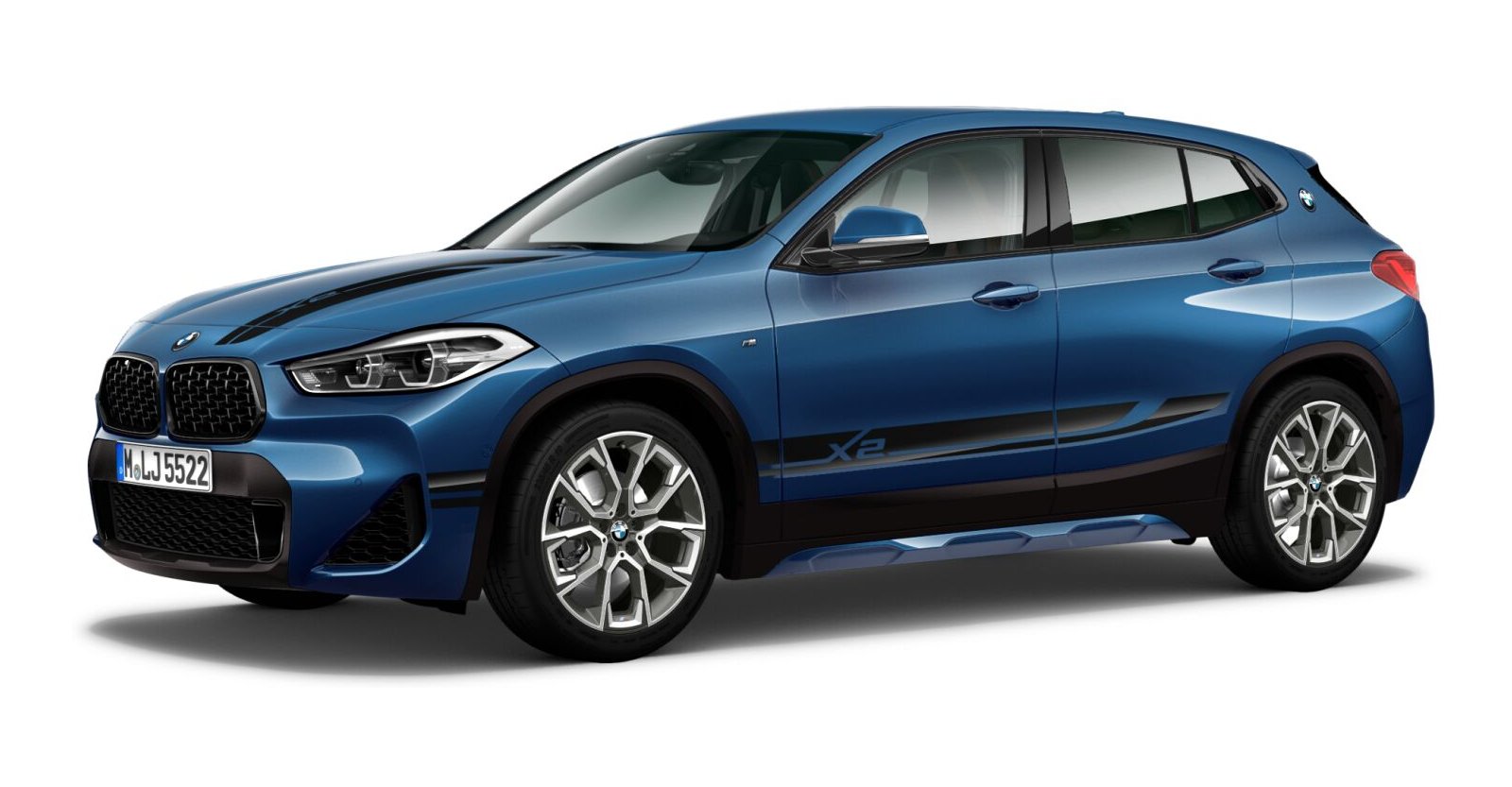 BMW BMW X in Blau von vorne BMW BMW X in Blau von vorne