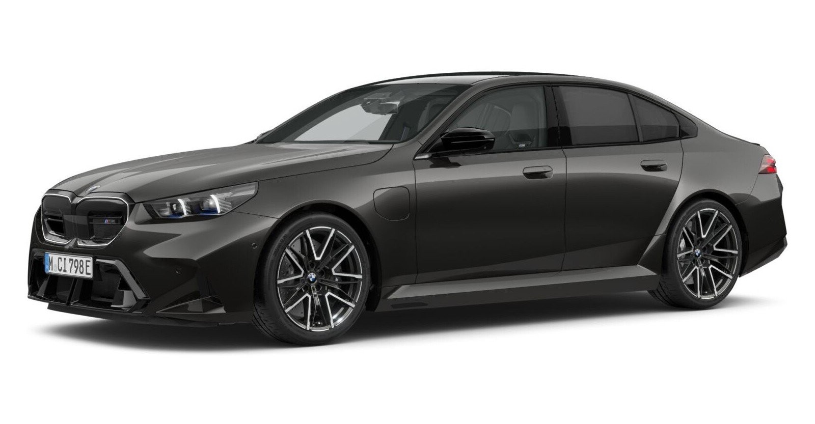 BMW M5 Limousine in Grau von vorne BMW M5 Limousine in Grau von vorne