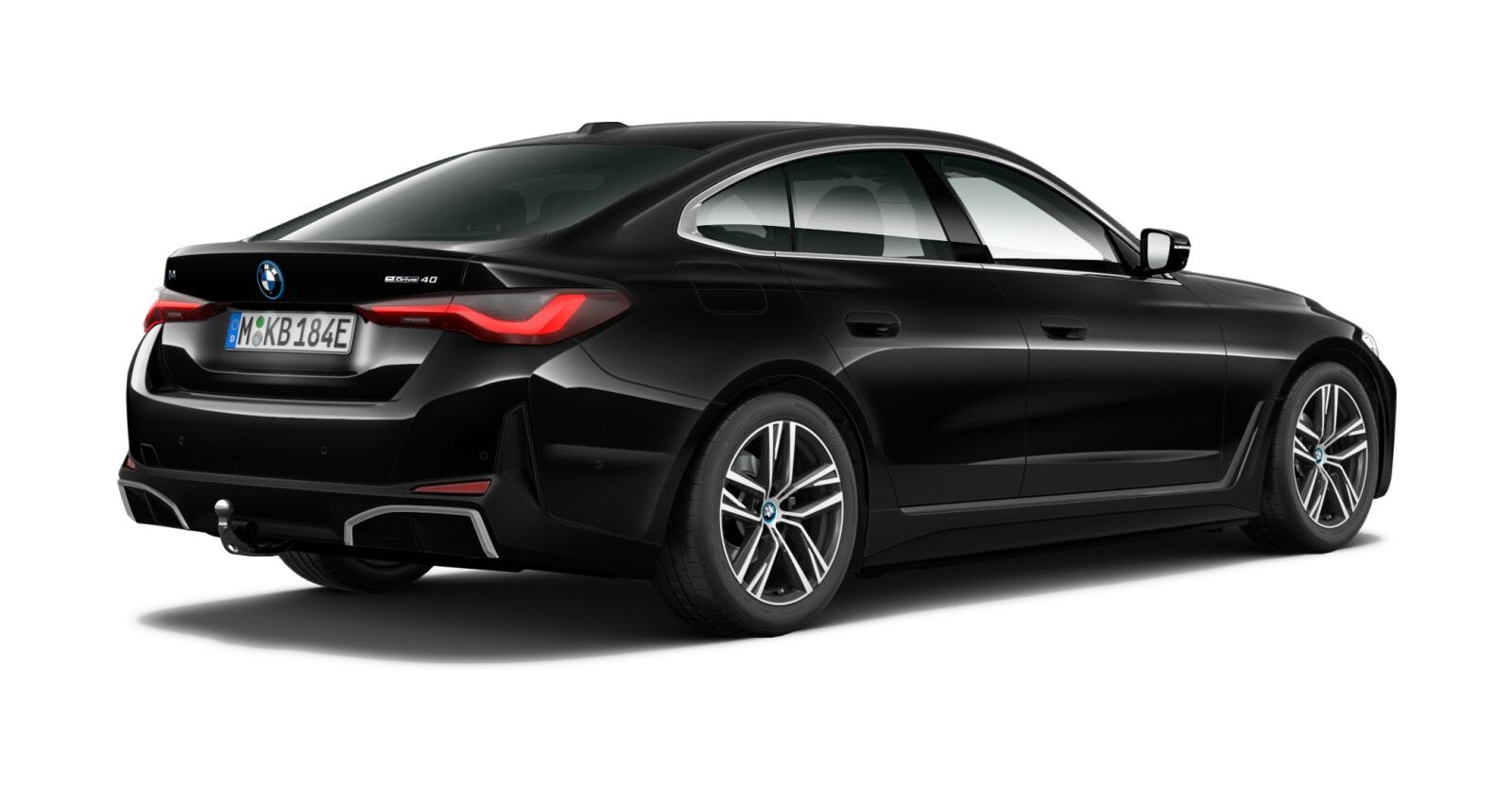 BMW BMW I in Schwarz von hinten BMW BMW I in Schwarz von hinten