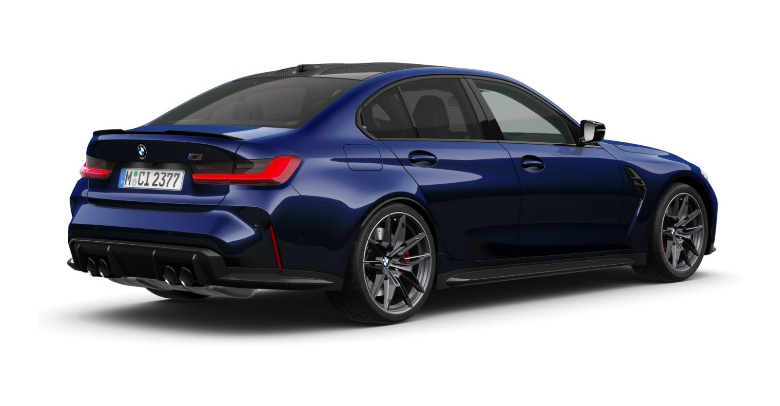 BMW BMW M in Blau von hinten BMW BMW M in Blau von hinten