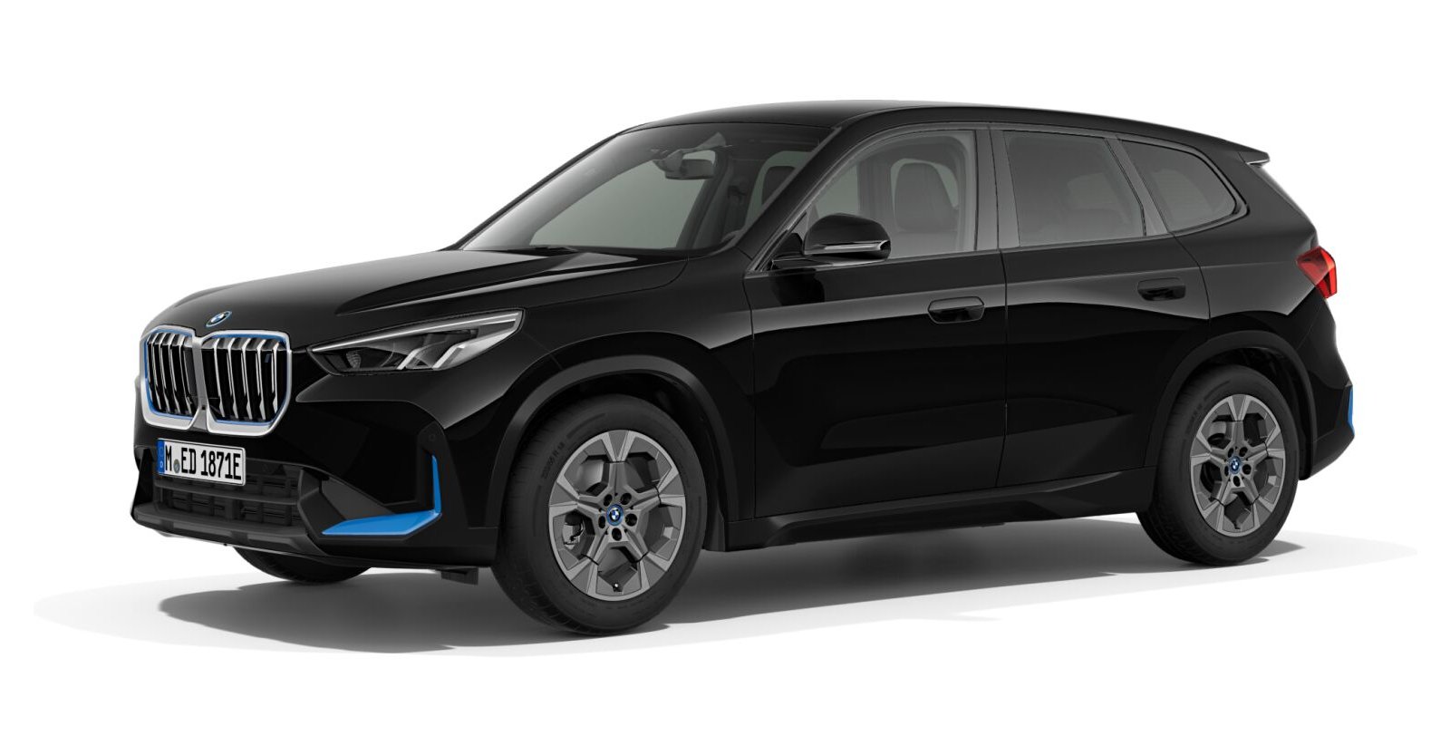 BMW BMW I in Schwarz von vorne