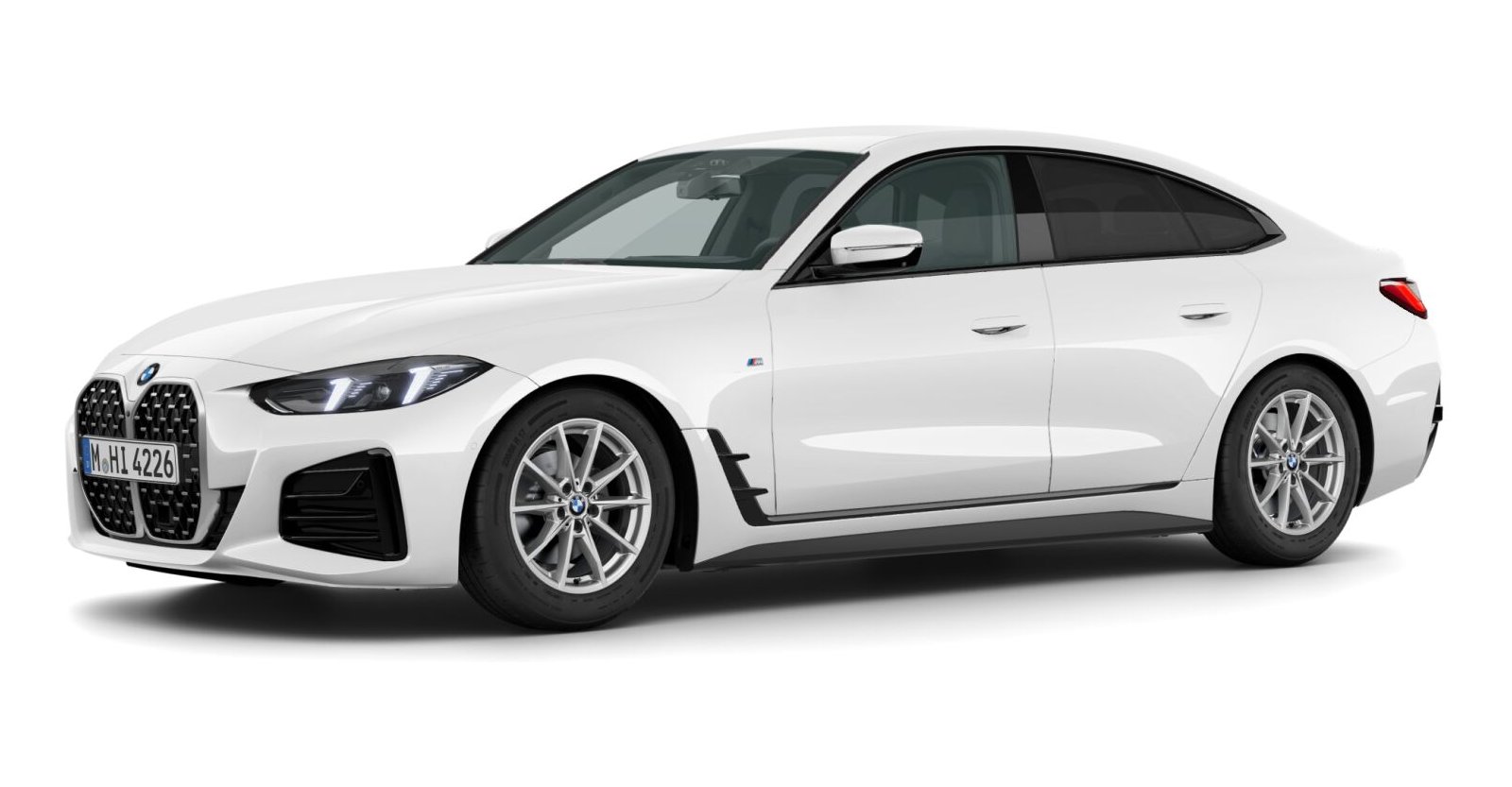 BMW BMW 4er in Weiß von vorne BMW BMW 4er in Weiß von vorne