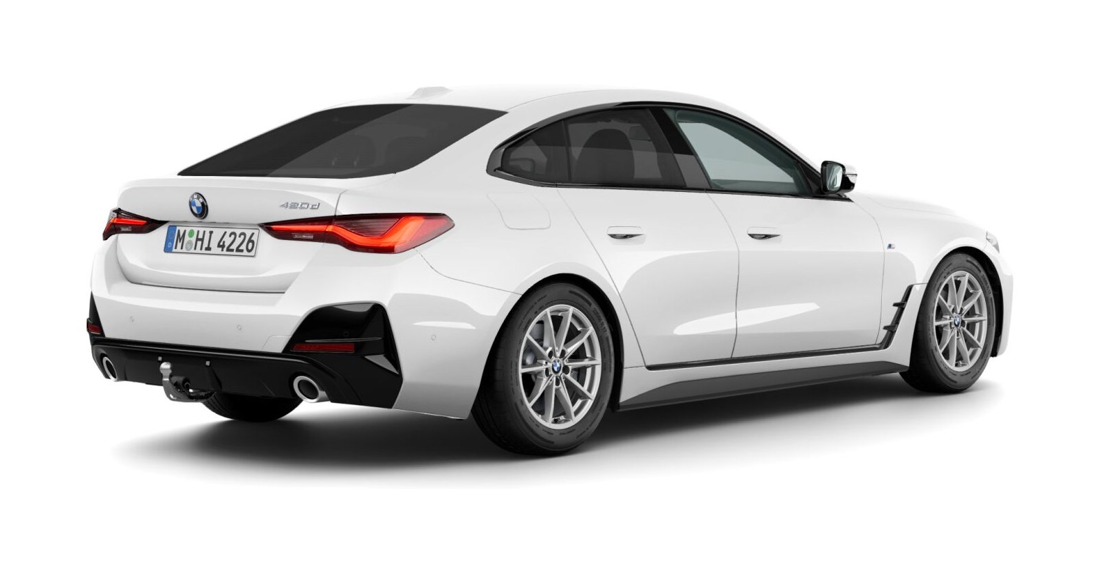 BMW BMW 4er in Weiß von hinten BMW BMW 4er in Weiß von hinten