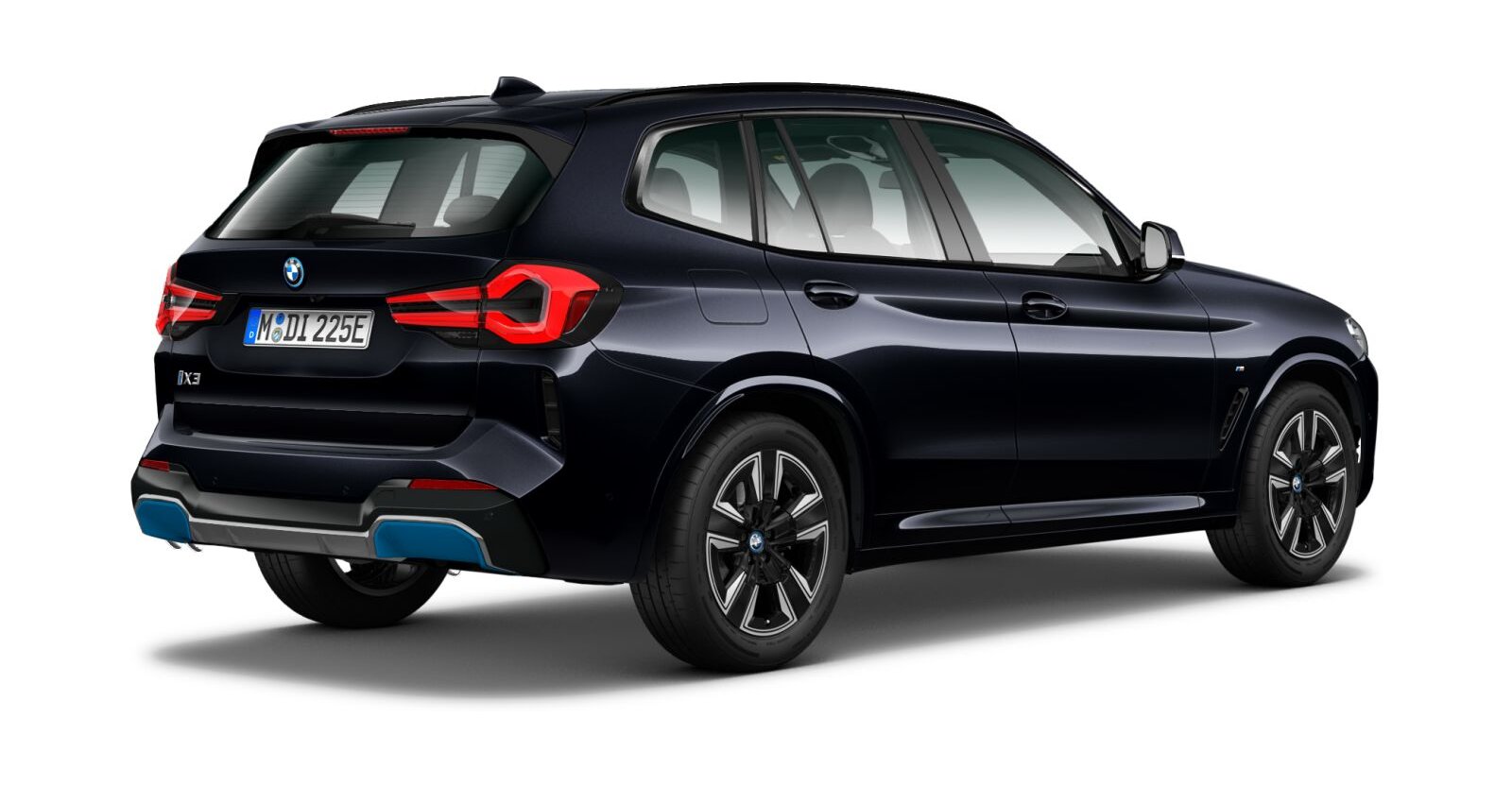 BMW BMW I in Schwarz von hinten BMW BMW I in Schwarz von hinten