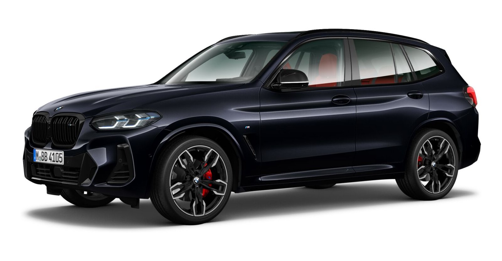 BMW X3 M40d in Schwarz von vorne BMW X3 M40d in Schwarz von vorne