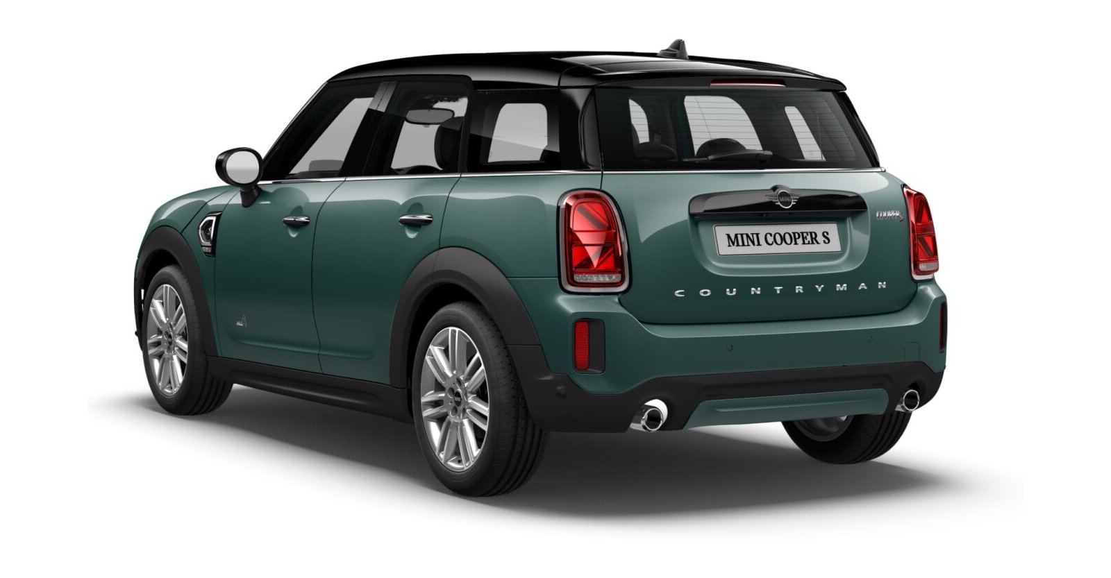MINI MINI Countryman in Grün von hinten MINI MINI Countryman in Grün von hinten