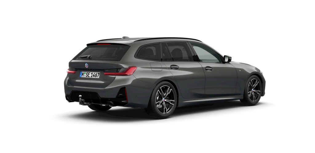 BMW BMW 3er in Grau von hinten BMW BMW 3er in Grau von hinten