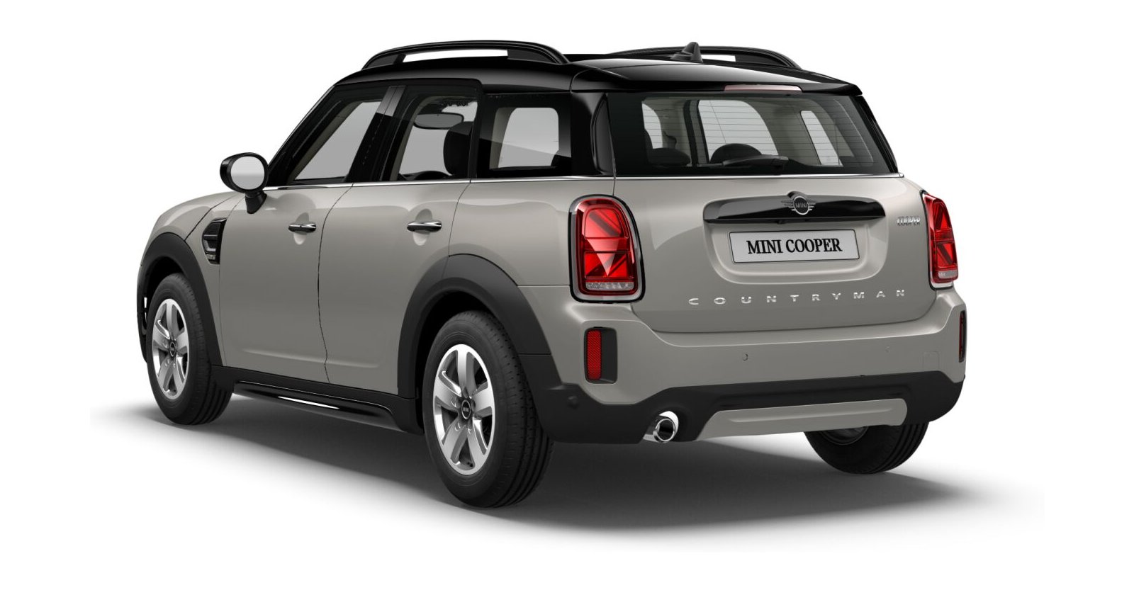 MINI MINI Countryman in Silber von hinten MINI MINI Countryman in Silber von hinten