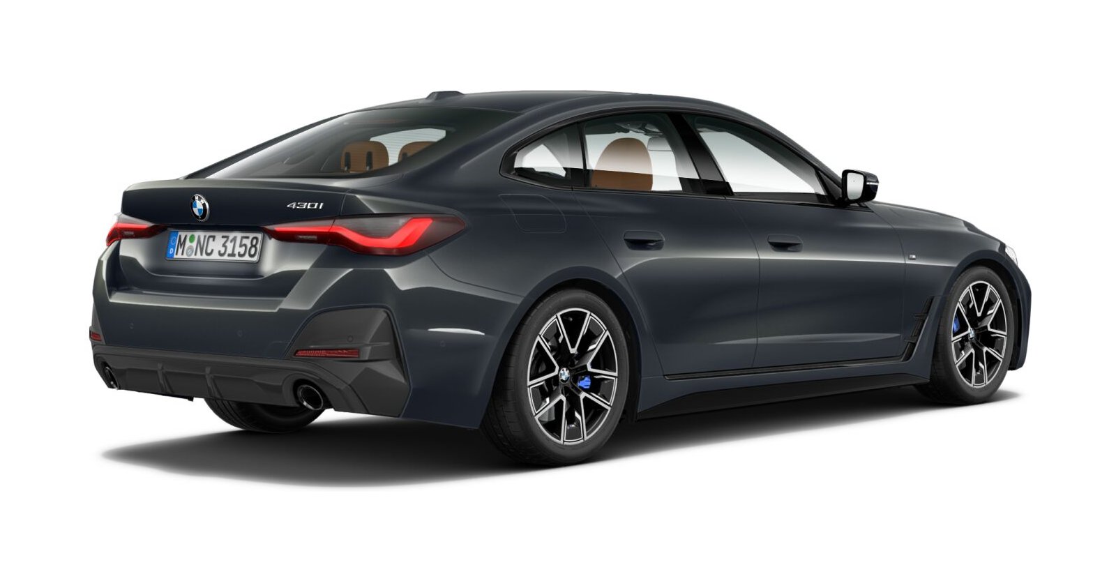 BMW BMW 4er in Grau von hinten BMW BMW 4er in Grau von hinten