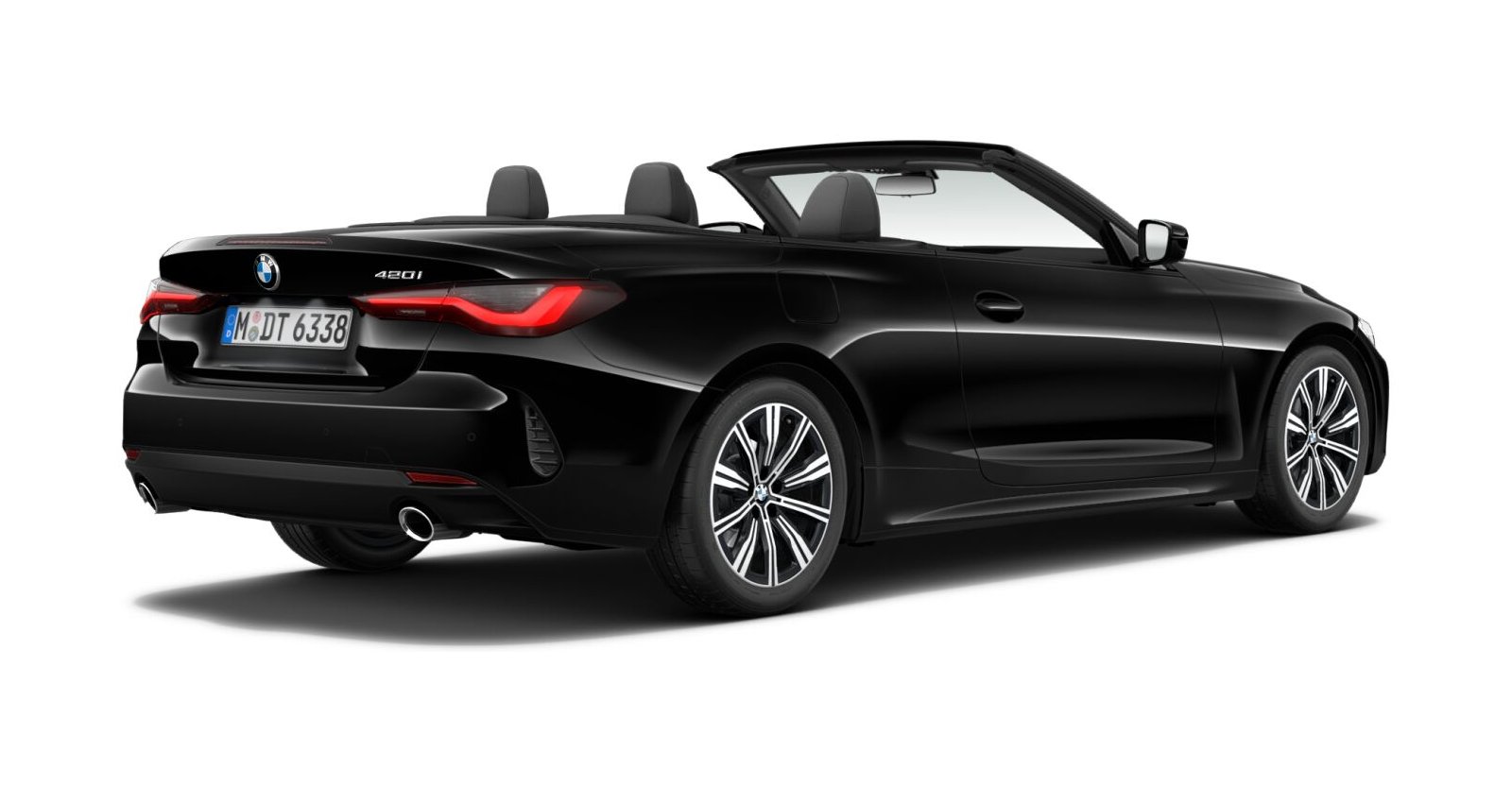 BMW BMW 4er in Schwarz von hinten BMW BMW 4er in Schwarz von hinten