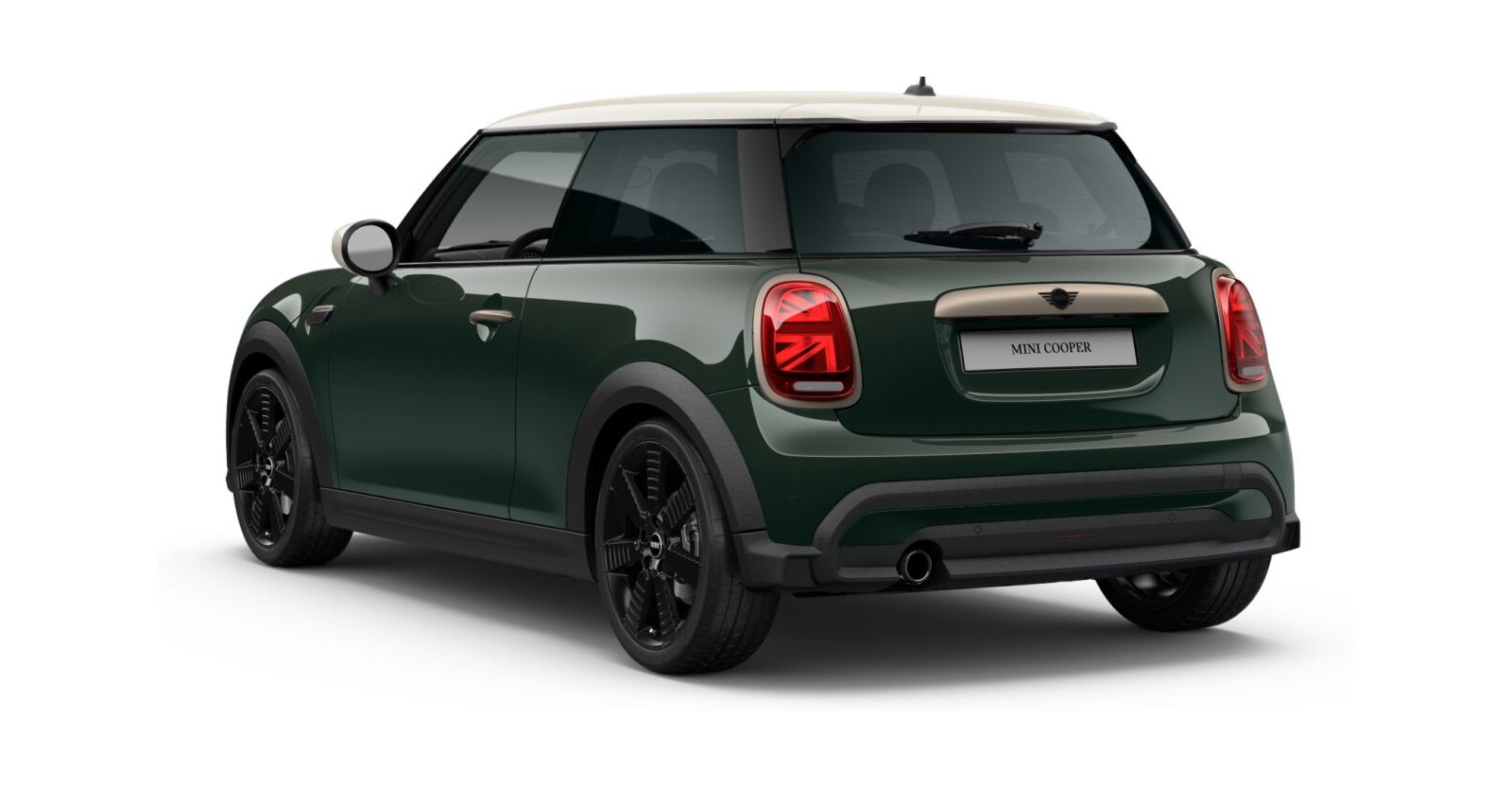 MINI MINI 3-Türer in Grün von hinten MINI MINI 3-Türer in Grün von hinten