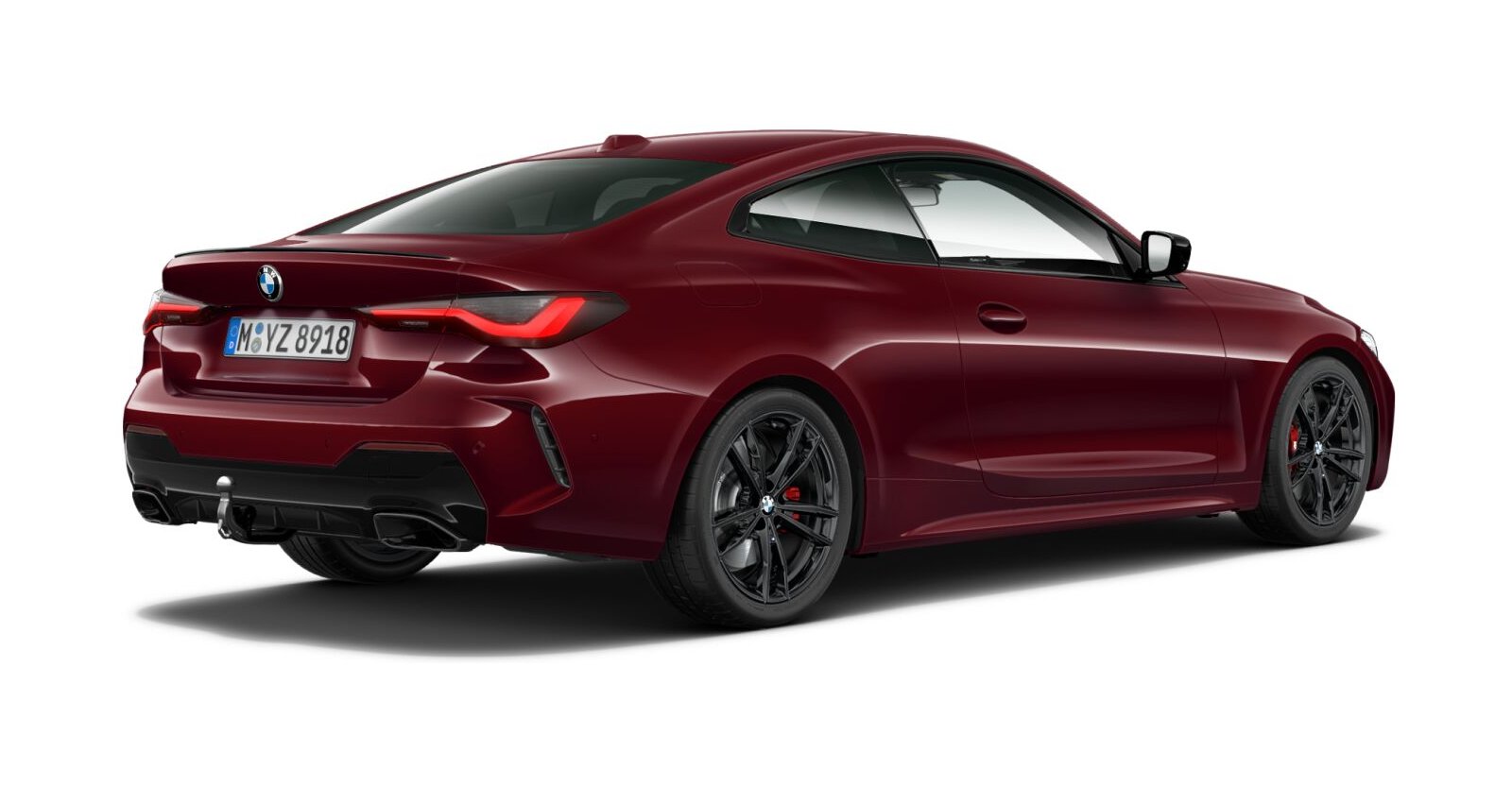 BMW BMW 4er in Rot von hinten