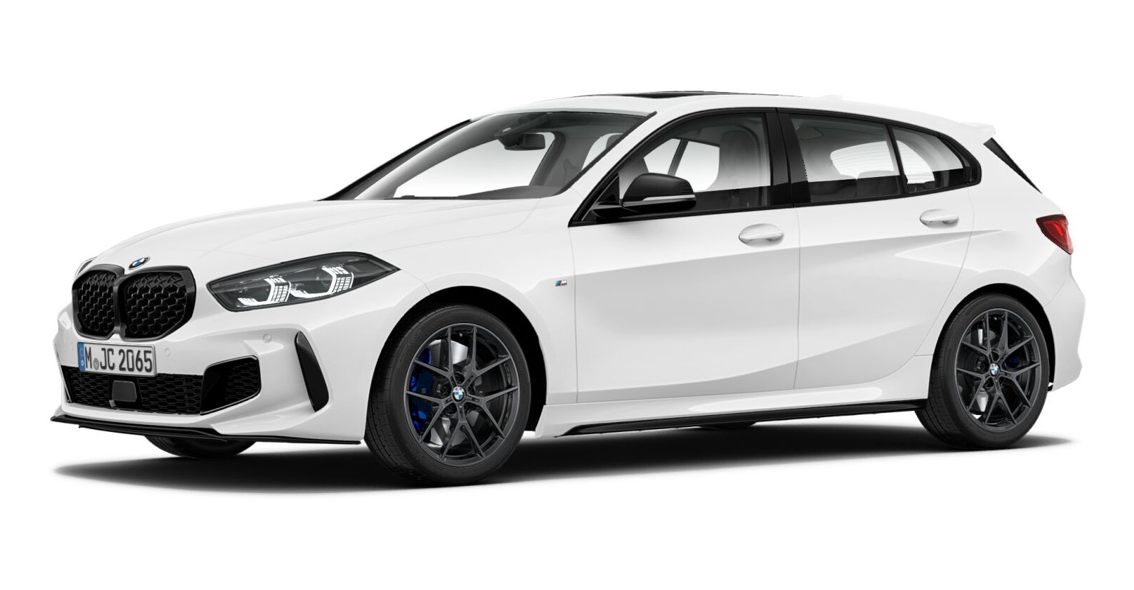 BMW BMW 1er in Weiß von vorne BMW BMW 1er in Weiß von vorne