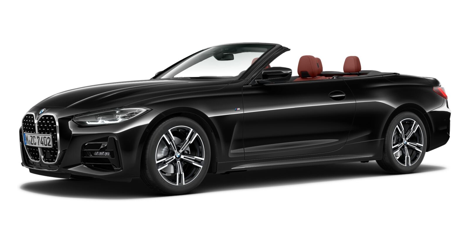 BMW BMW 4er in Schwarz von vorne BMW BMW 4er in Schwarz von vorne
