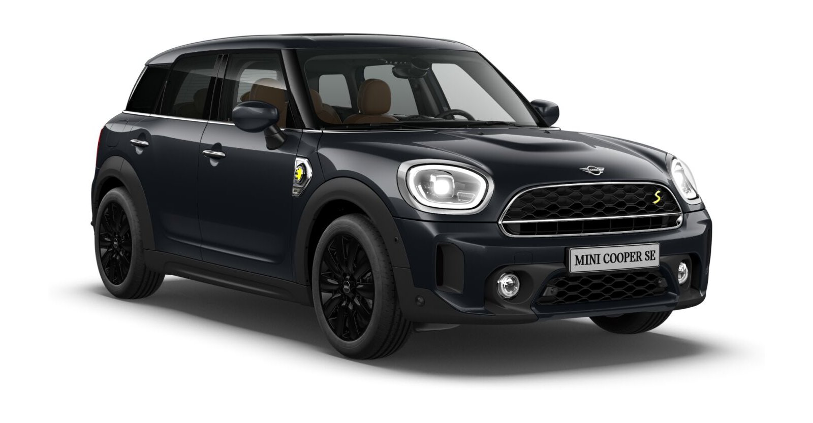 MINI Cooper SE Countryman ALL4 in Grau von vorne MINI Cooper SE Countryman ALL4 in Grau von vorne