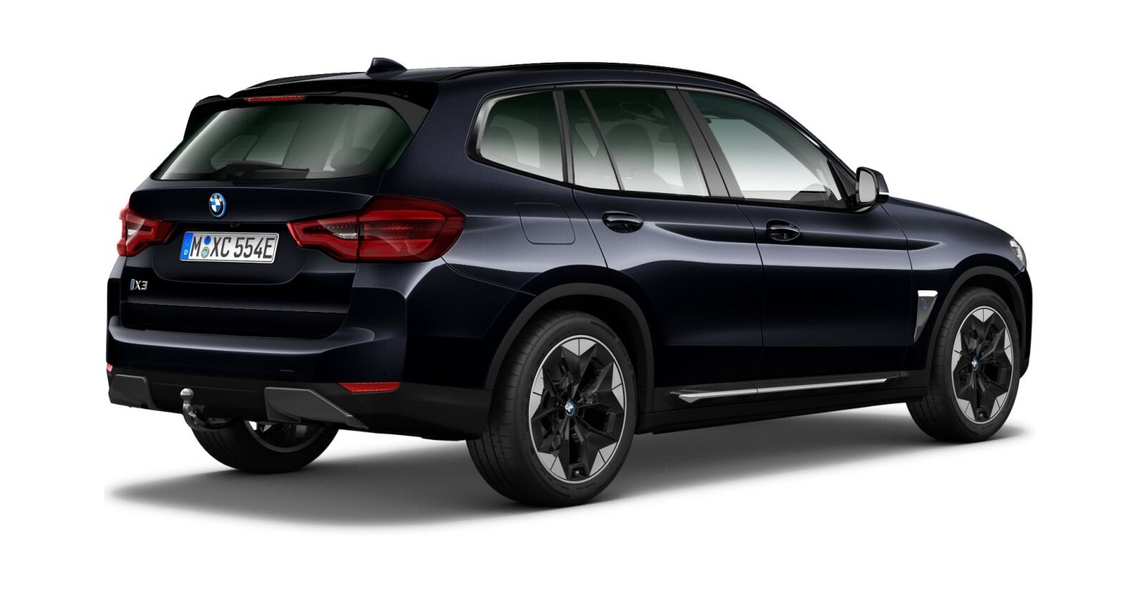 BMW BMW I in Schwarz von hinten BMW BMW I in Schwarz von hinten