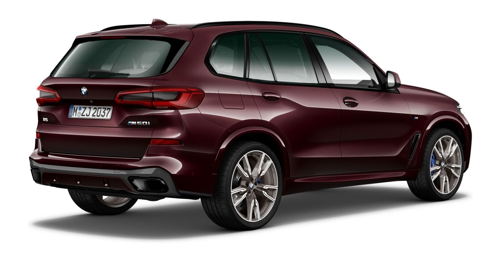 BMW BMW X in Rot von hinten BMW BMW X in Rot von hinten