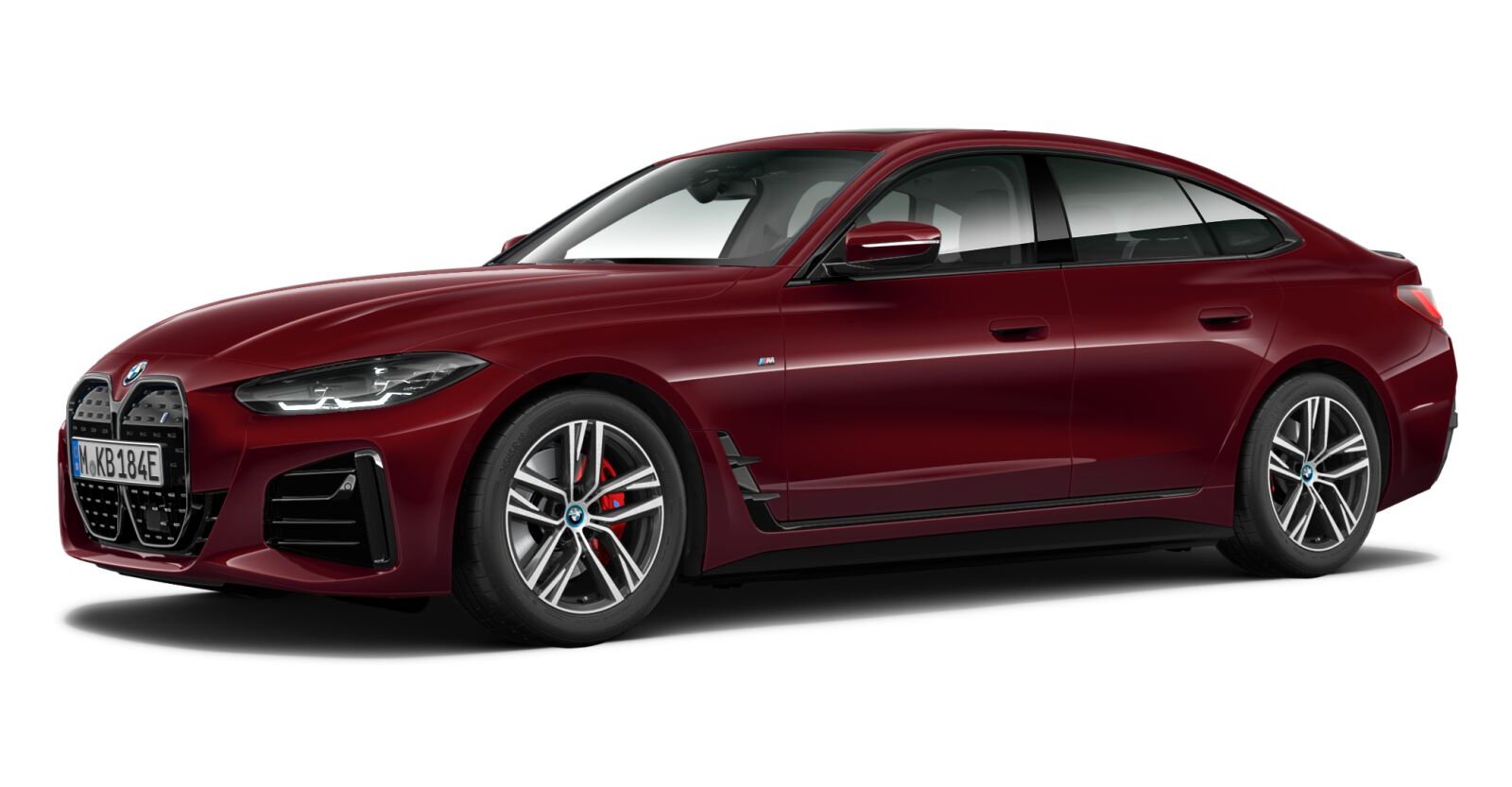 BMW i4 eDrive35 Gran Coupé in Rot von vorne BMW i4 eDrive35 Gran Coupé in Rot von vorne