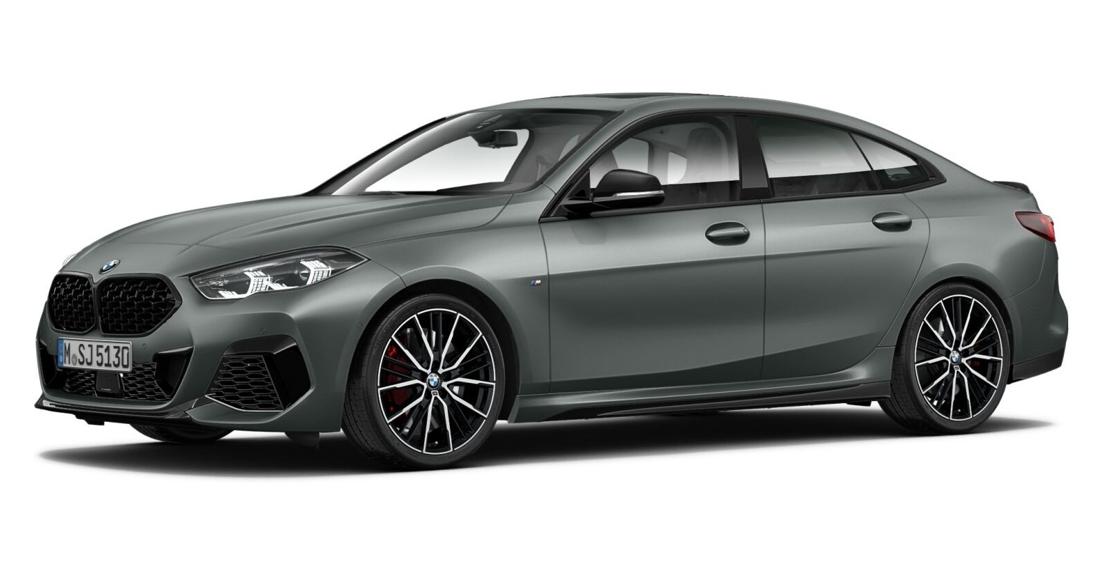 BMW M235i xDrive Gran Coupé in Grau von vorne BMW M235i xDrive Gran Coupé in Grau von vorne