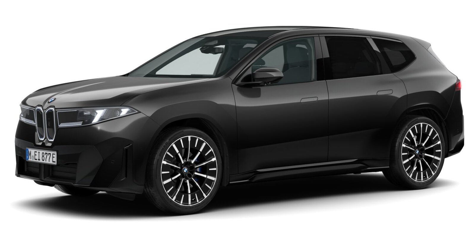 BMW iX3 40 in Schwarz von vorne BMW iX3 40 in Schwarz von vorne